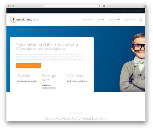 Best WordPress theme Avada - relationshipone.com