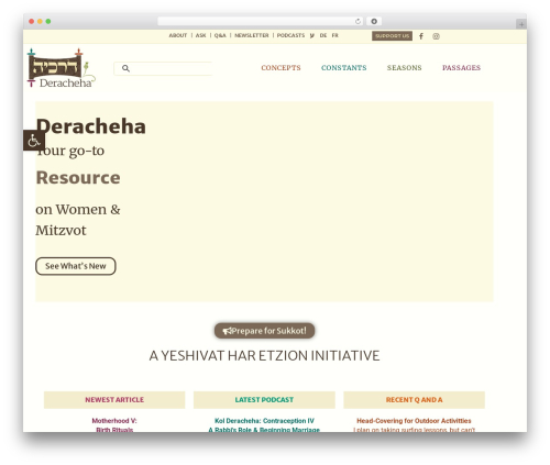 Buzz WordPress website theme - deracheha.org