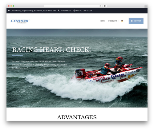 Ceasar WordPress theme - ceasarinflatables.com