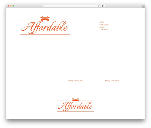 Divi theme WordPress - affordableluxurylimos.com