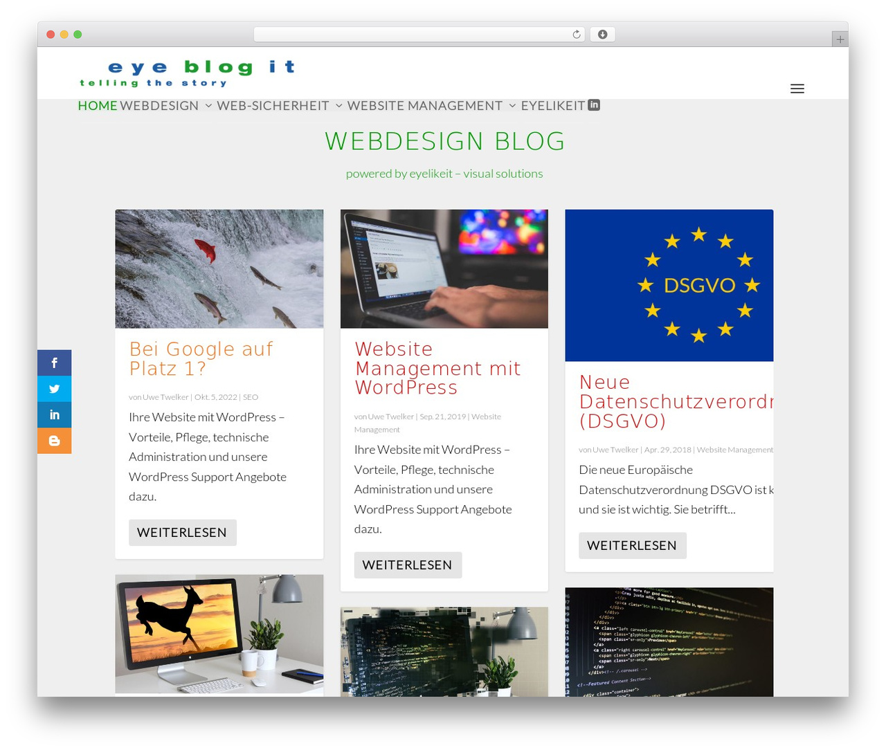 Extra top WordPress theme - eyeblogit.com