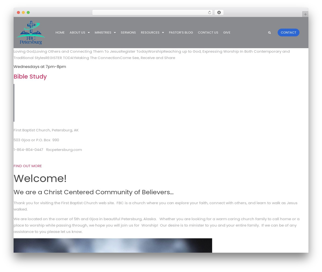 Hello Elementor WordPress theme - fbcpetersburg.com