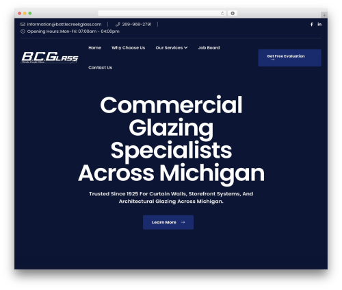 Theme WordPress Dustrix - battlecreekglass.com