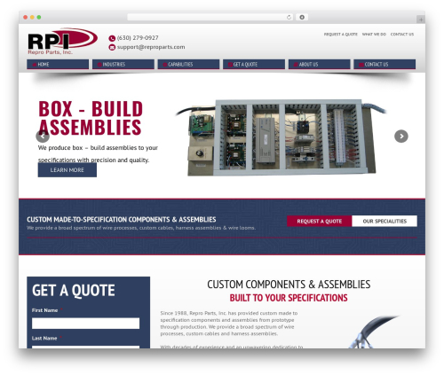 Theme WordPress Repro Theme - reproparts.com