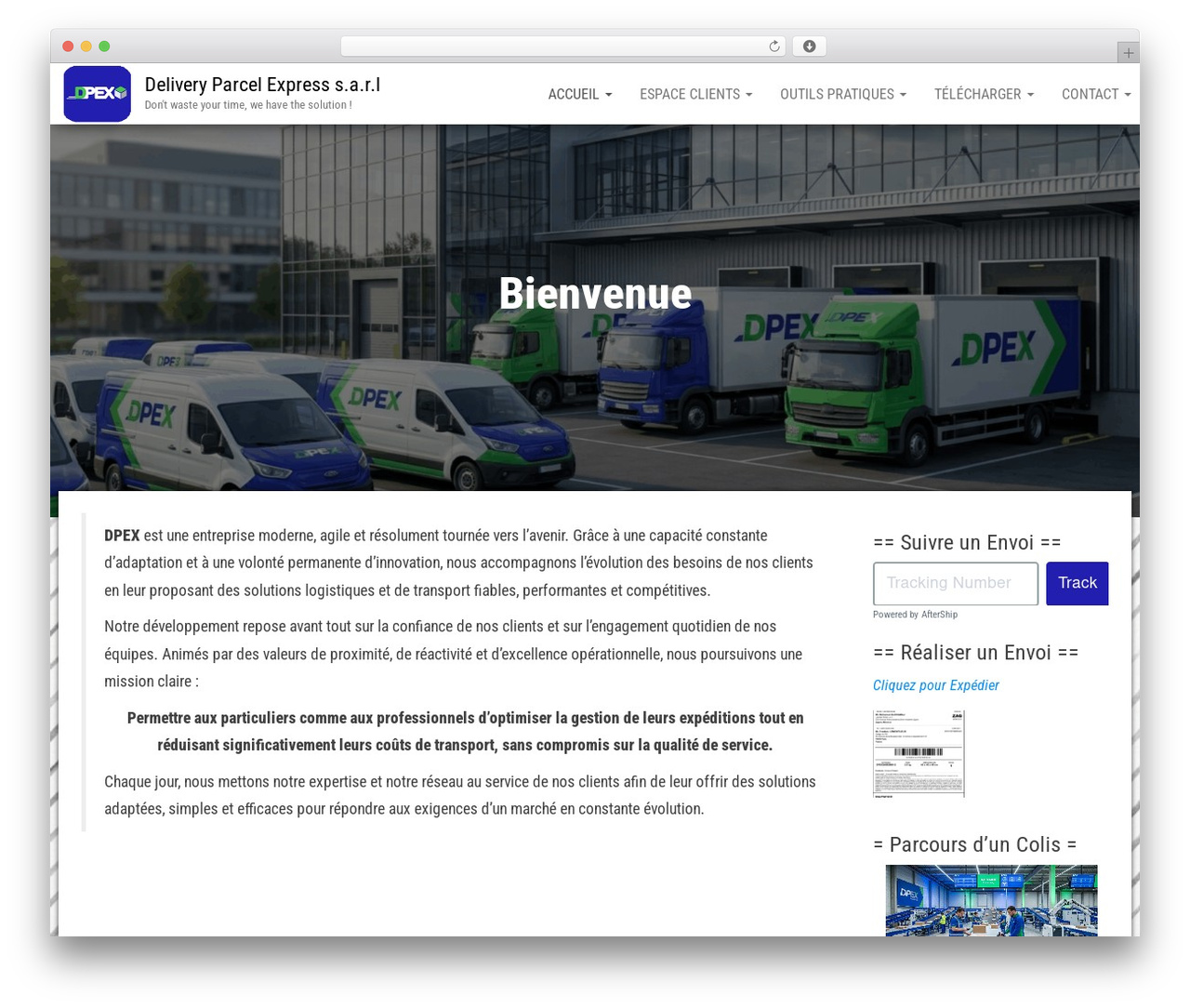 WordPress theme Bulk - dpex-maroc.com