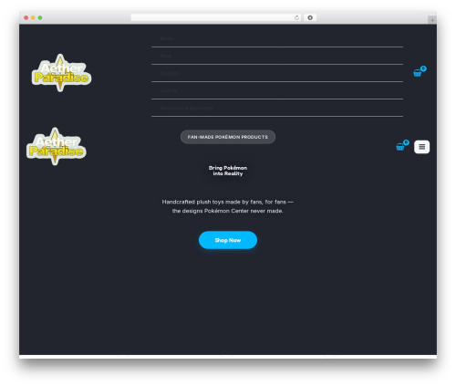 Astra WordPress theme - aetherparadise.com