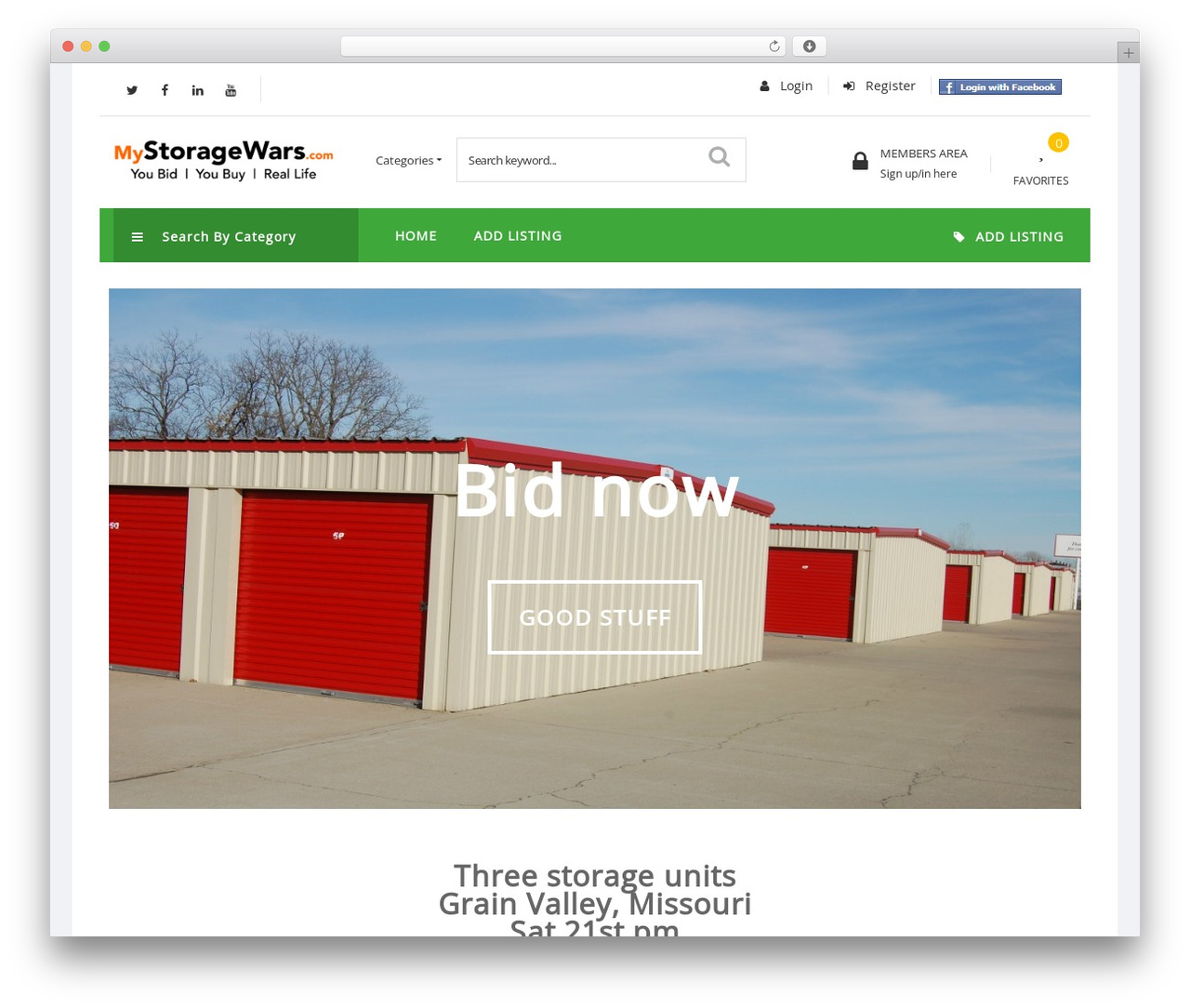 [CHILD] 10. Auction Theme WordPress theme - mystoragewars.com