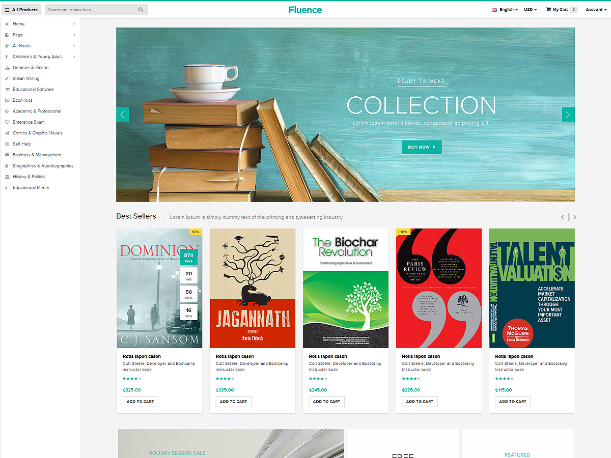 Fluence WordPress theme by MagikCommerce