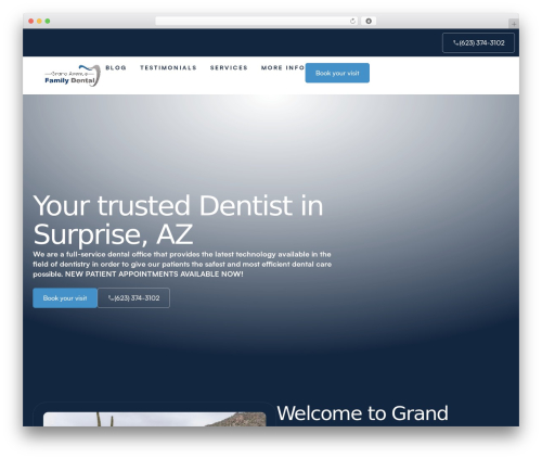 Embedder for google reviews WordPress plugin - grandavefamilydental.com