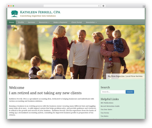 WordPress theme Customized - kferrellcpa.com