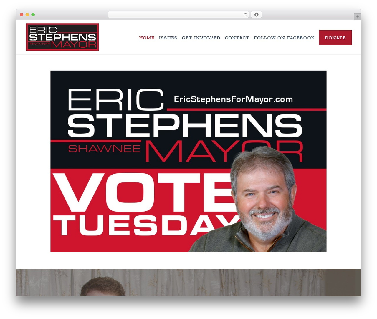 Divi WordPress theme - ericstephensformayor.com