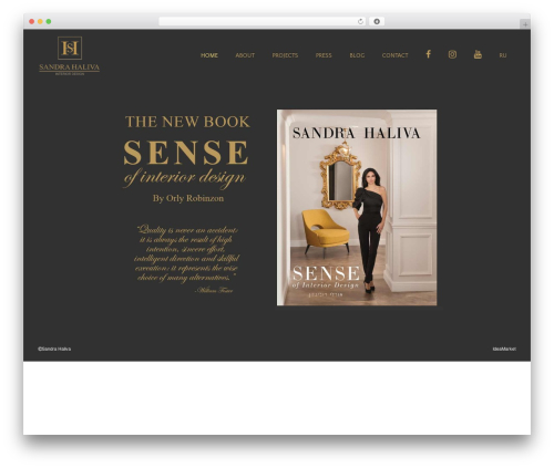 Everest WordPress theme - sandrahaliva.com