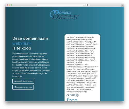 Lightweight cookie notice WordPress plugin - webvrij.nl