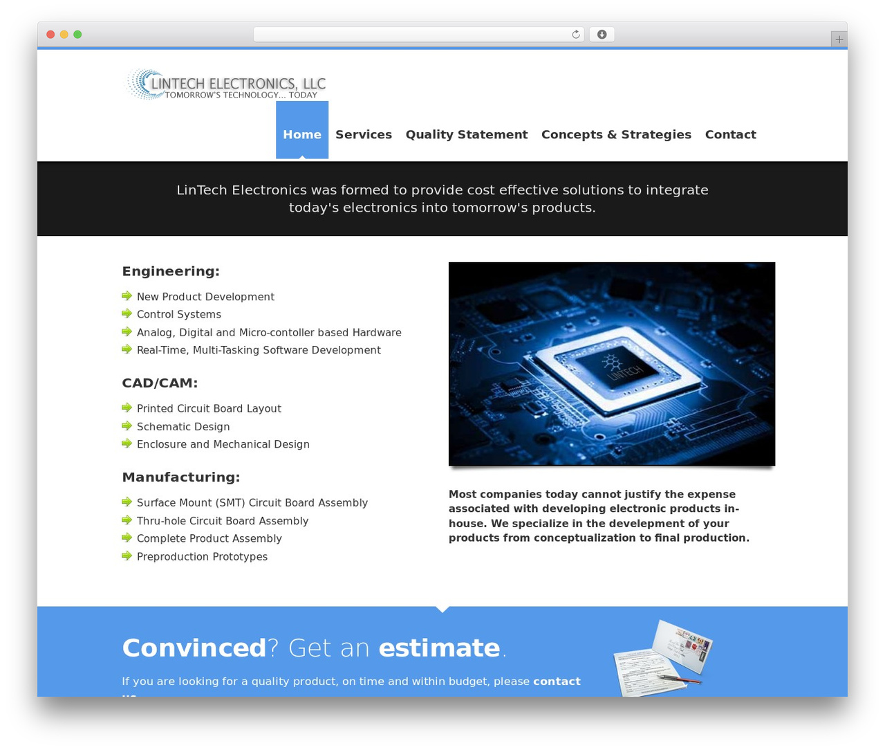 LinTech Electronics WordPress theme - lintech-electronics.com