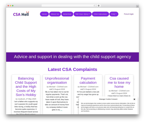PicoStrap5 Child Base WP theme - csahell.com