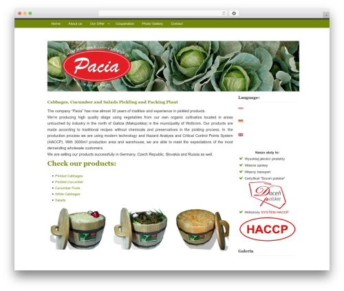 Rumput Hijau WordPress page theme - produktykiszone.pl