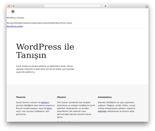 WordPress.org Main Block Theme, 2022 WordPress theme - tr.wordpress.org