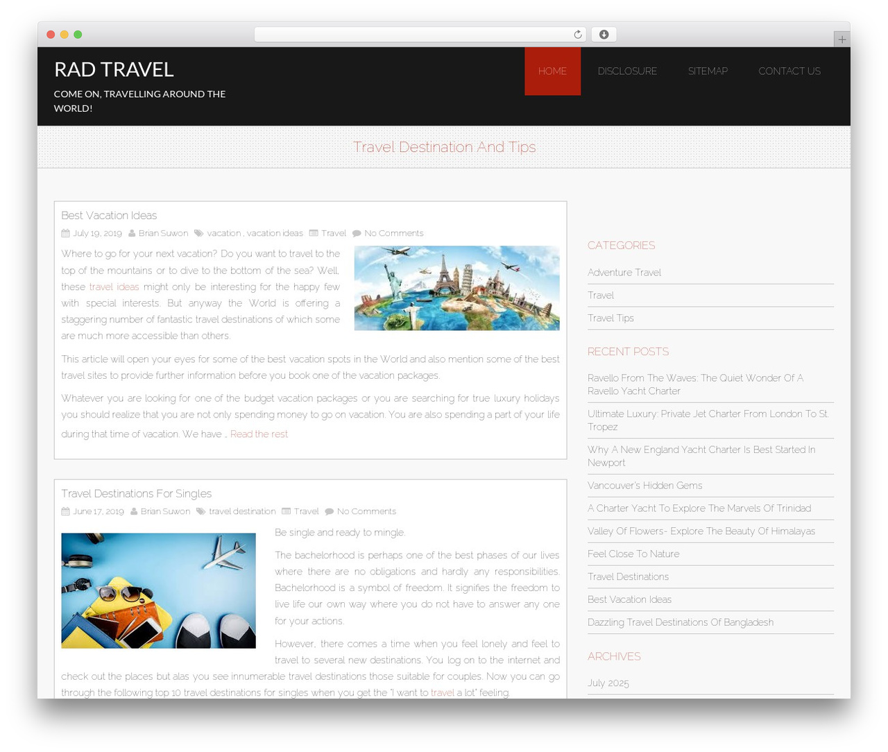 WP theme Avocation - radpoznyakov.com