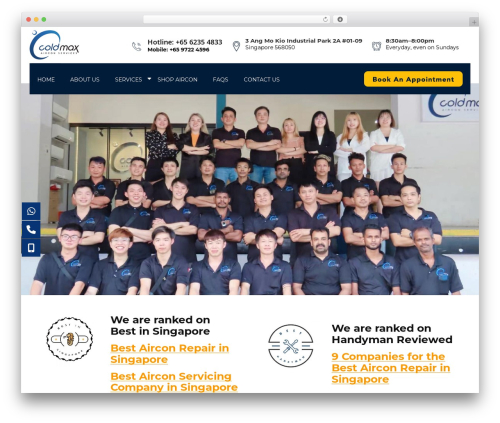 Advisor WordPress theme - coldmax.com.sg