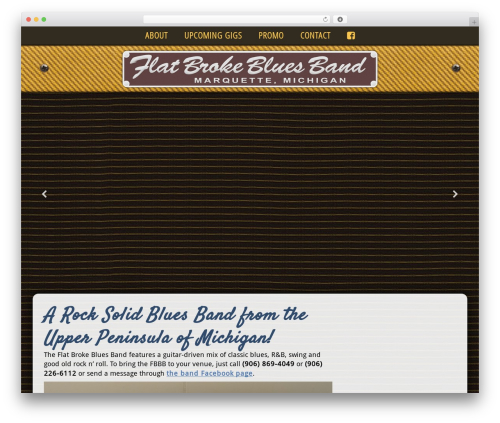 Mmenu WordPress plugin - flatbrokeblues.com