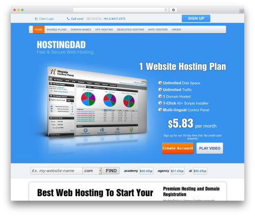 Resellerspanel WordPress plugin - hostingdad.com