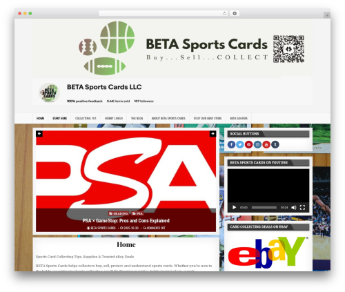 FlashWP PRO premium WordPress theme - betasportscards.com