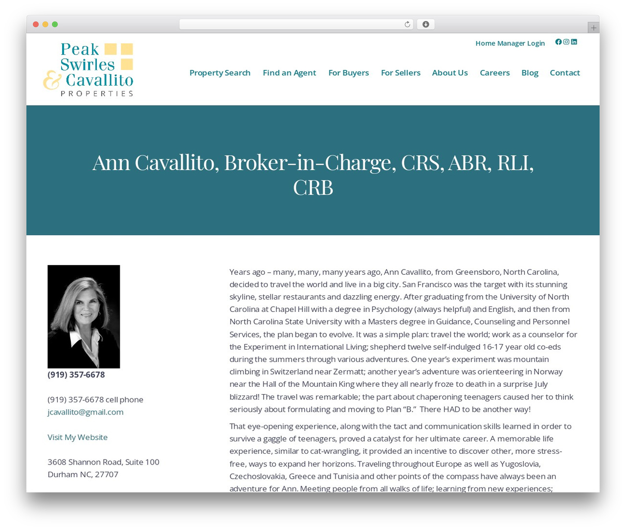 Genesis WordPress theme - pscp.com/agent/Ann-Cavallito/72342