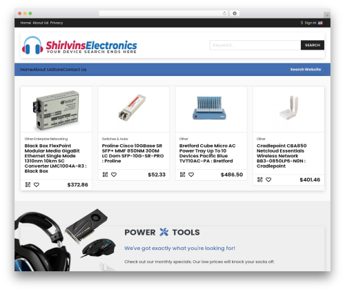 Shop Theme WordPress theme - shirlvinselectronics.com