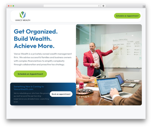 Simplify 365 theme WordPress - vancewealth.com