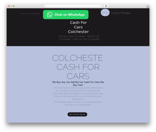 Tenweb builder WordPress plugin - colchestercashforcars.co.uk