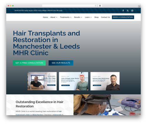 Divi grid portfolio WordPress plugin - mhrclinic.co.uk