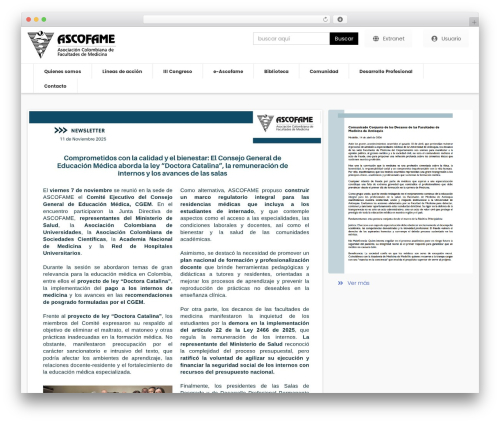 Theme WordPress TheOne - ascofame.org.co