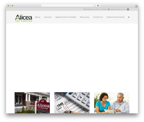 Codeless framework WordPress plugin - aliceataxservice.com