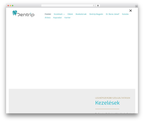 Visual Composer Starter best WordPress theme - dentrip.hu