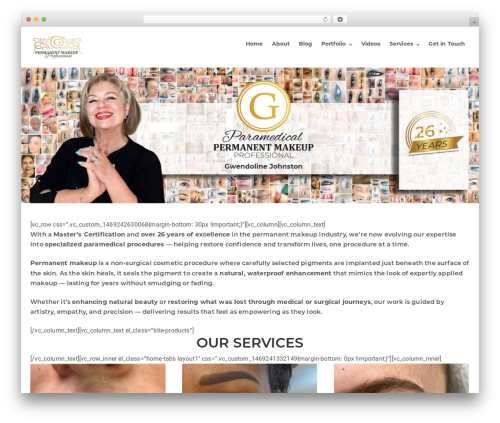 Visual Composer Starter theme WordPress - permanentmakeup.co.za