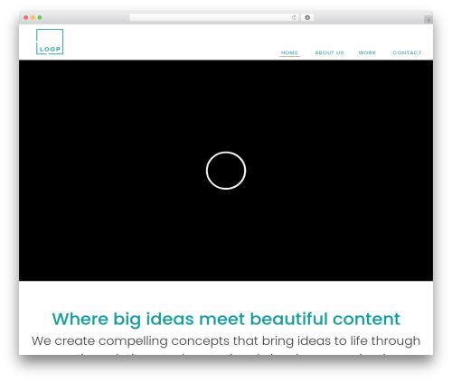WordPress theme Loop - loopdesignagency.com