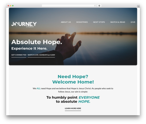 WP theme Float - thejourneyonline.com