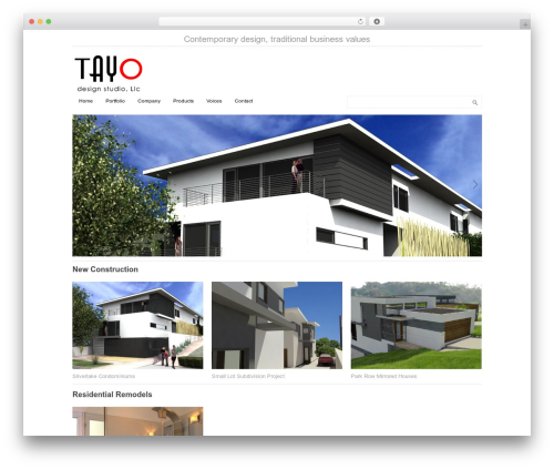 Architekt Theme Responsive WordPress website template - tayodesign.com