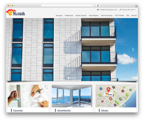DTH WordPress theme design - mozaikyapi.net