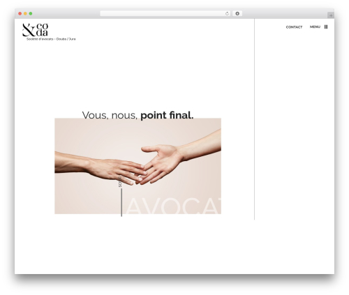 Framework Template theme WordPress - coda-avocats.fr