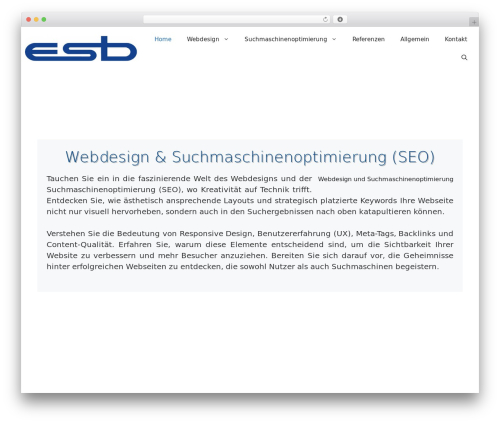 GeneratePress free WordPress theme - e-s-burkart.de