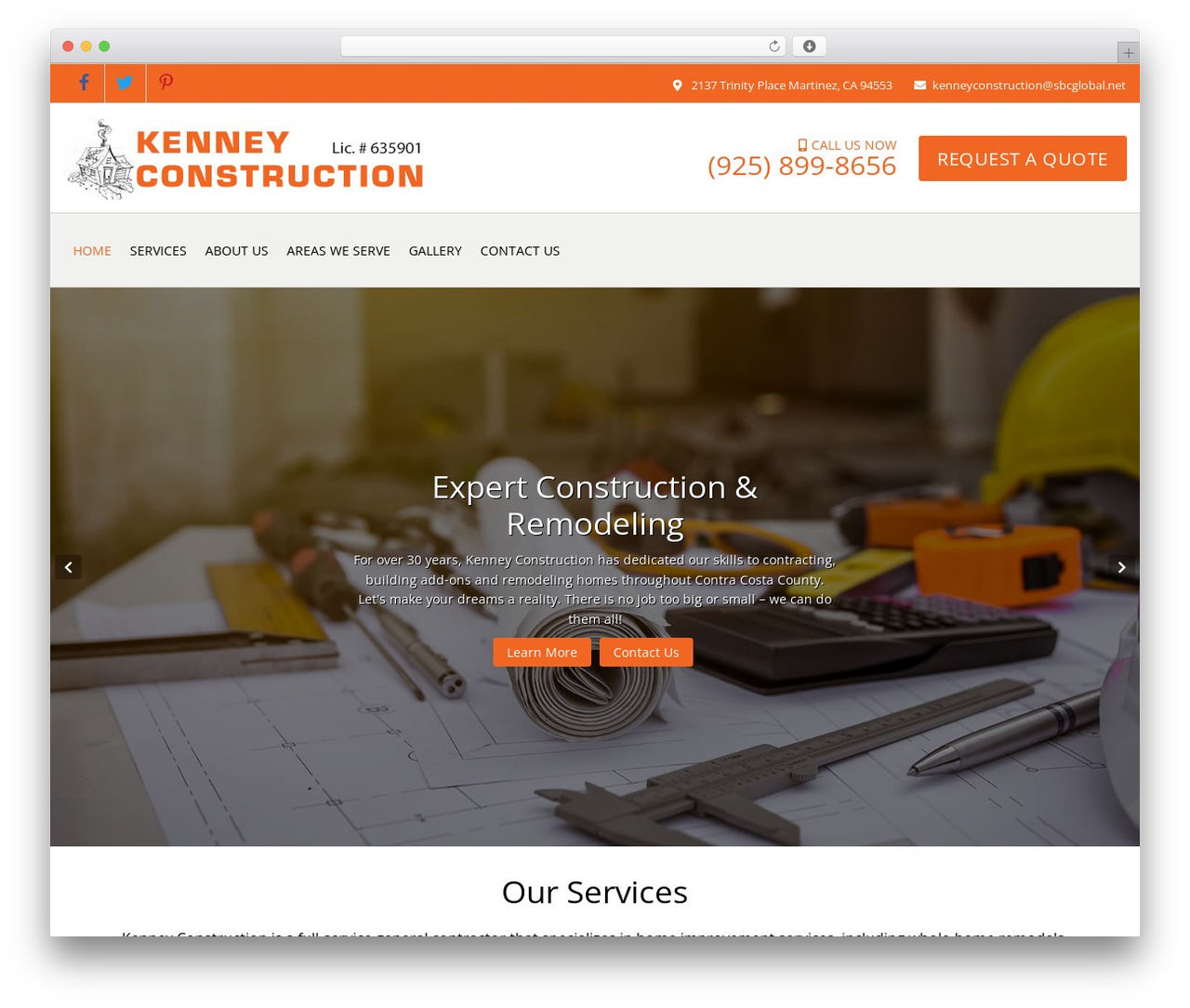 Genesis theme WordPress - kenneyremodeling.com