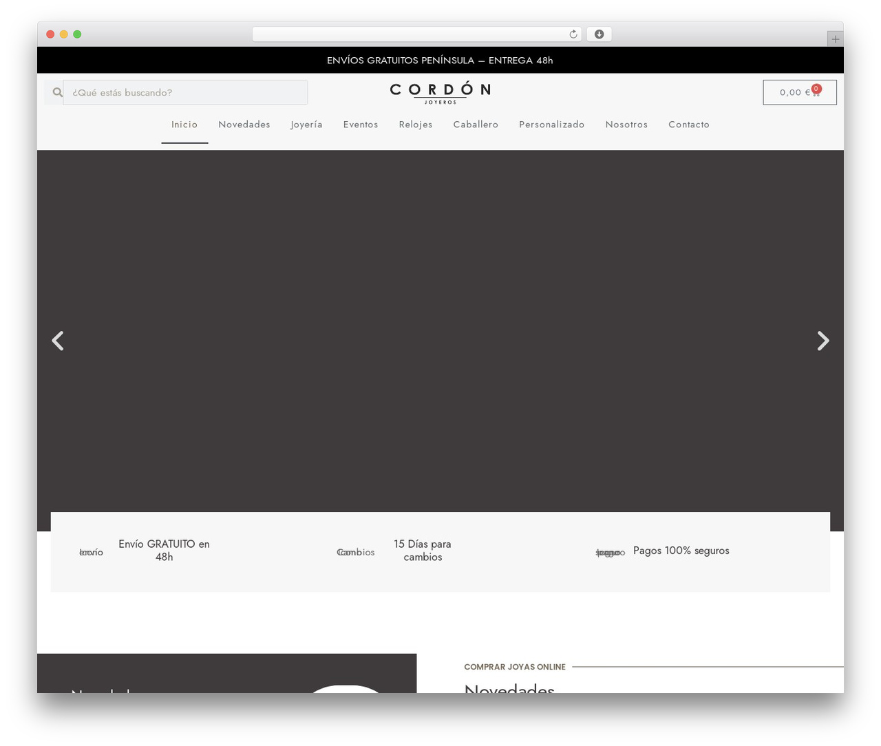 Hello Elementor WordPress theme - cordonjoyeros.com