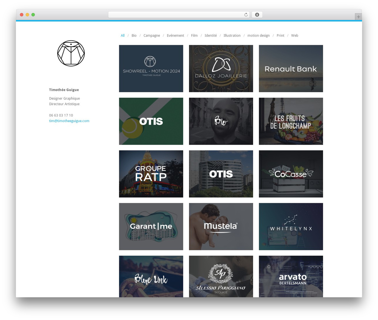 Infinity WordPress theme - timotheeguigue.com