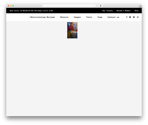 Mooseoom WordPress theme - materializing-marlowe.org