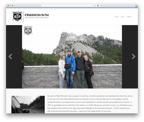 Response WordPress theme design - theroadtripproject.com