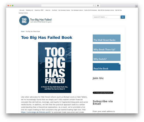 Responsive Pro WP theme - toobighasfailed.org