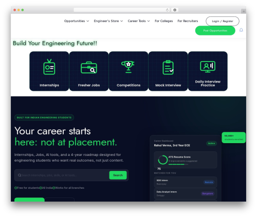Superio WordPress theme - upcomingengineer.com