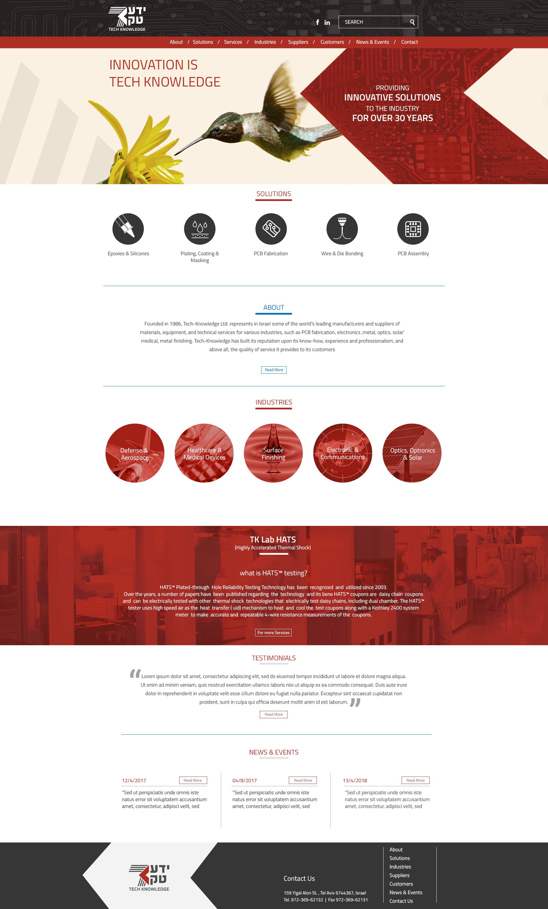Tech-Knowledge premium WordPress theme by Imaginet Studio