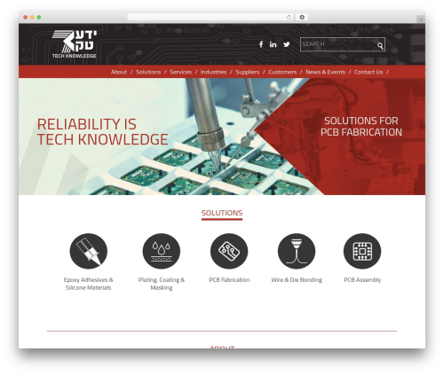 Tech-Knowledge WordPress theme - tech-knowledge.co.il